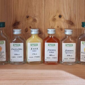 Schnaps Selektion zum Probieren