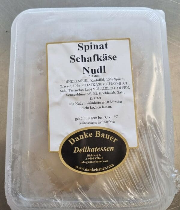 Spinat Schafskäse Nudel Versandeinheit