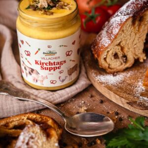 Villacher Kirchtagssuppe und Kirchtag Reindling Kombo