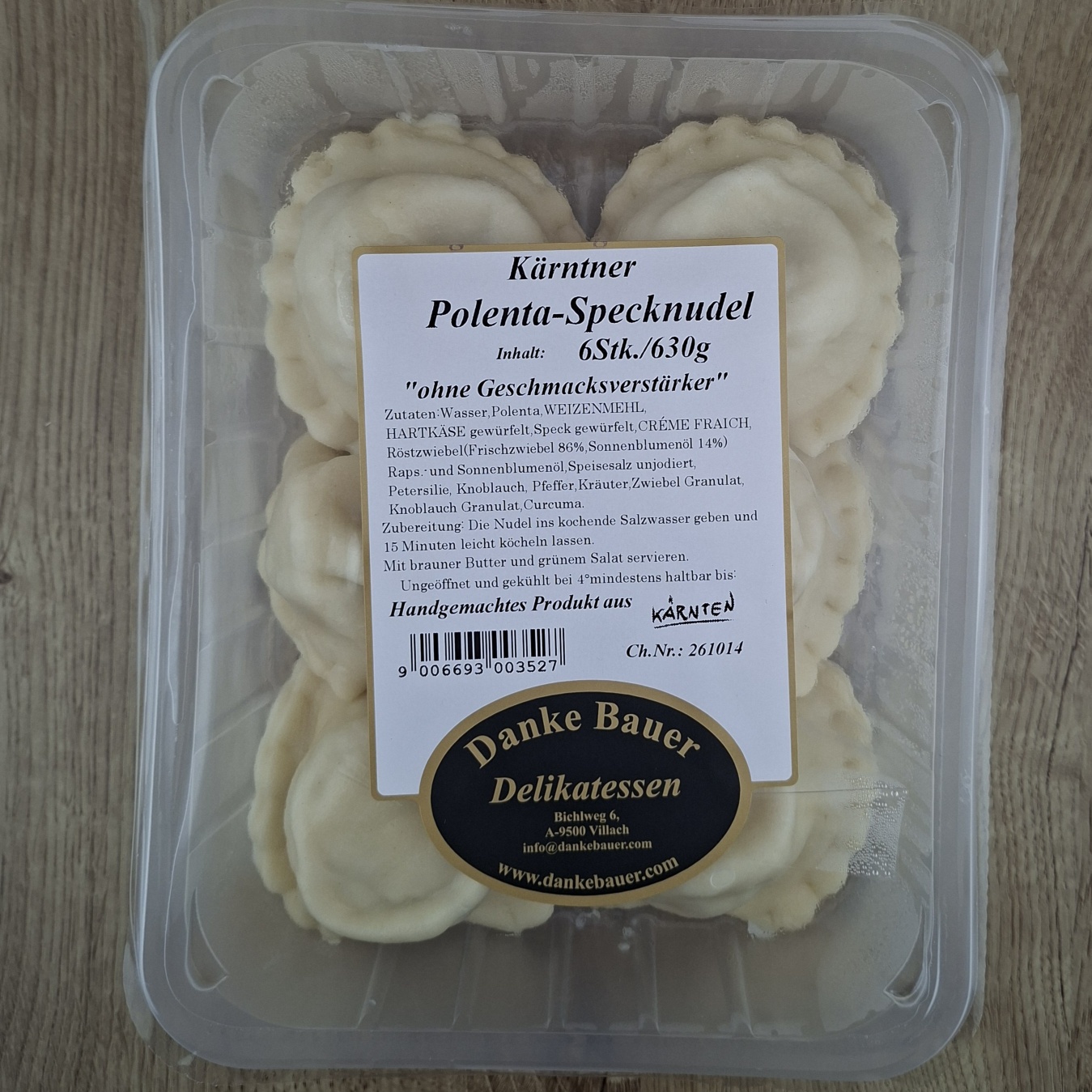 Kärntner Polenta-Speck Nudeln – 6 Stück, ca 630 g