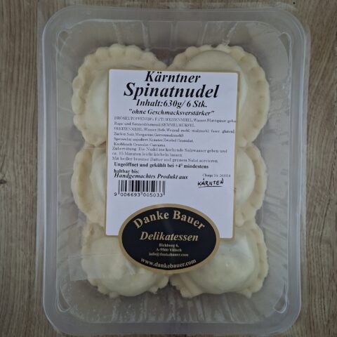 Kärntner Spinatnudeln – 6Stück, ca 650g