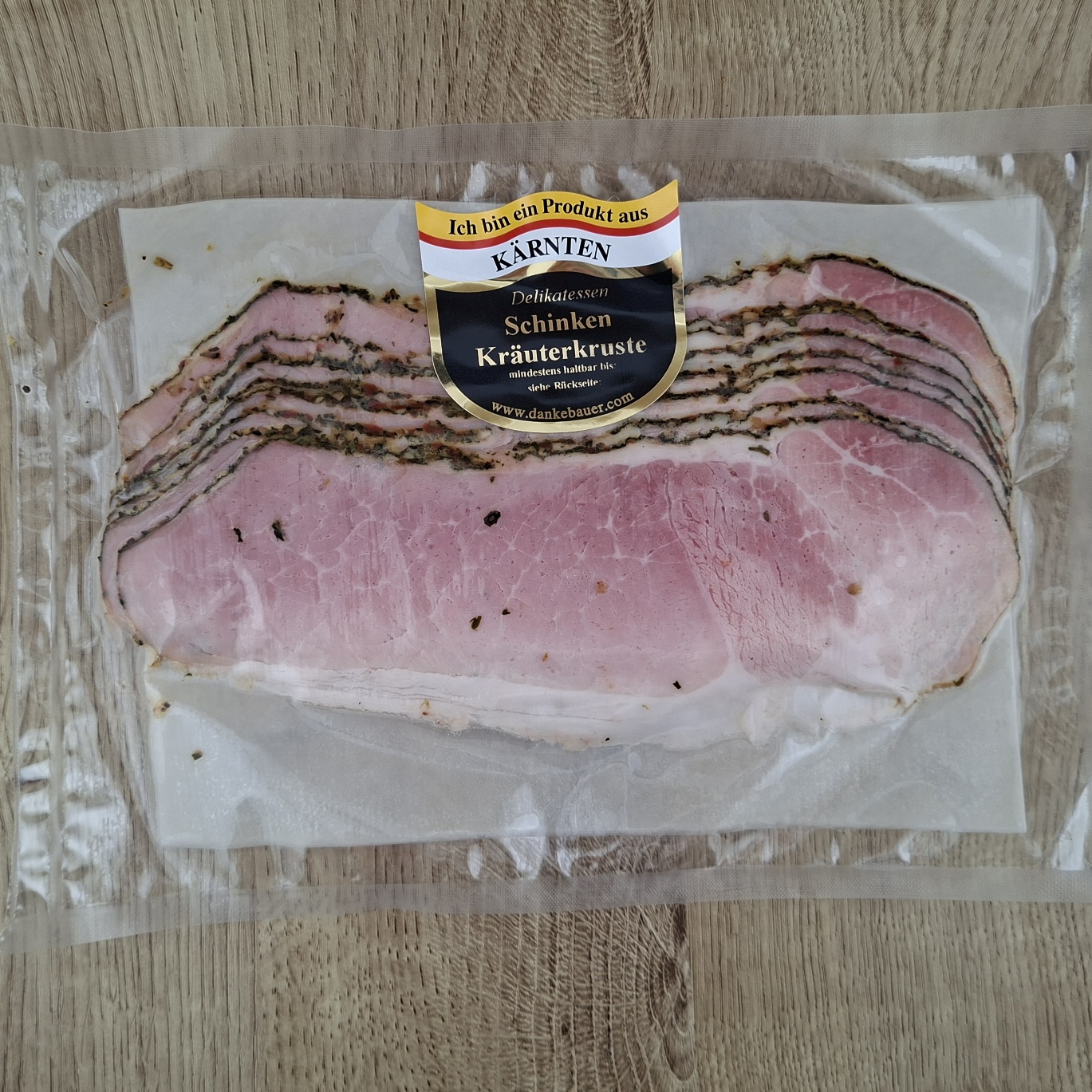 Gailtaler Schinken in Kräuterkruste hauchdünn geschnitten – ca. 150g