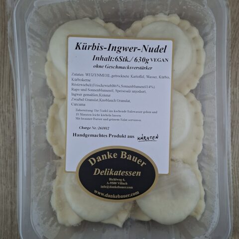 Kürbis-Ingwer-Nudeln – 6 Stück, ca. 630g