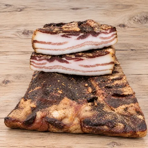 Kärntner Bauchspeck geräuchert – verschiedene Größen – Originalproduktfoto
