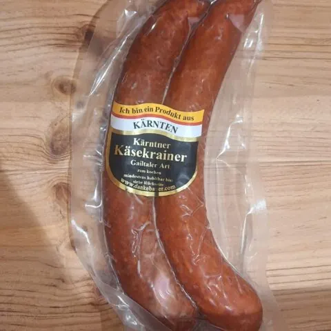 Käsekrainer Grillwurst – Gailtaler Art