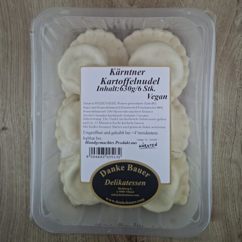 Kärntner Kartoffelnudeln – 6 Stück / 630 g in der Originalverpackung