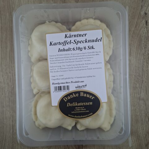 Kärntner Kartoffel-Speck Nudel- 630g in der Originalverpackung